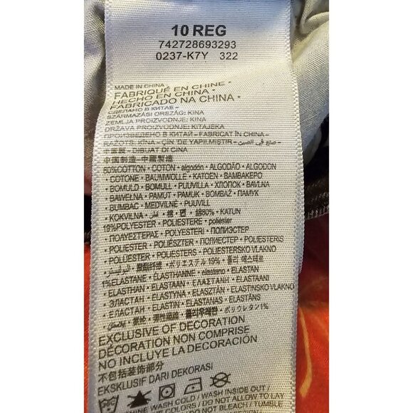 Levi's High Rise Ankle Girl's Size 10 Black Straight Frayed Leg Opening Jeans - Picture 4 of 11